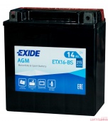 АККУМУЛЯТОР EXIDE ETX16-BS (14 A/H) 215 A L+