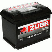 Аккумулятор Zubr Ultra (75 A/h), 760А R+