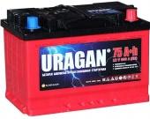Аккумулятор Uragan (75 A/h), 600A R+