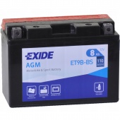 АККУМУЛЯТОР EXIDE ET9B-BS (8 A/H) 110 А L+