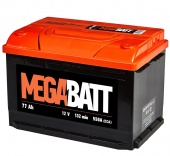 Аккумулятор MEGA BATT 6СТ-77 77 Ah, 550A L+
