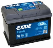 АККУМУЛЯТОР EXIDE EXCELL EB602 (60 A/H) 540 A R+