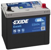 АККУМУЛЯТОР EXIDE EXCELL EB604 (60 A/H) 390 A R+