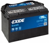 АККУМУЛЯТОР EXIDE EXCELL EB758 (75 A/H) 770 A R+