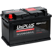 АККУМУЛЯТОР UniPLUS AGM (80 A/H) 800 A L+