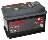 Аккумулятор Tudor Technica TB712 (71 А/ч), 670A R+