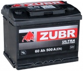 Аккумулятор Zubr ULTRA (60 А/ч), 500А L+