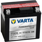 АККУМУЛЯТОР VARTA Powersports AGM TZ7S-BS (5 Ah) 505902012