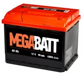 Аккумулятор MEGA BATT 6СТ-60 60 Ah, 480A R+