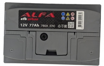АККУМУЛЯТОР ALFA EFB 77 R (780A, 278*175*190)