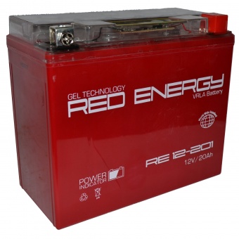 АККУМУЛЯТОР RED ENERGY RE 12201 (20 А/H) 280 A R+